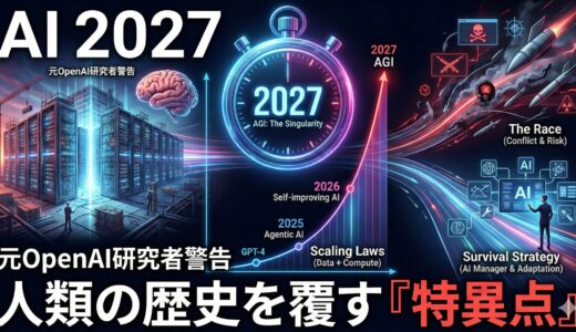 【経営者必読】2027年、ビジネスの前提が崩壊する！？「AI 2027」レポートが示唆するAGI到達シナリオ